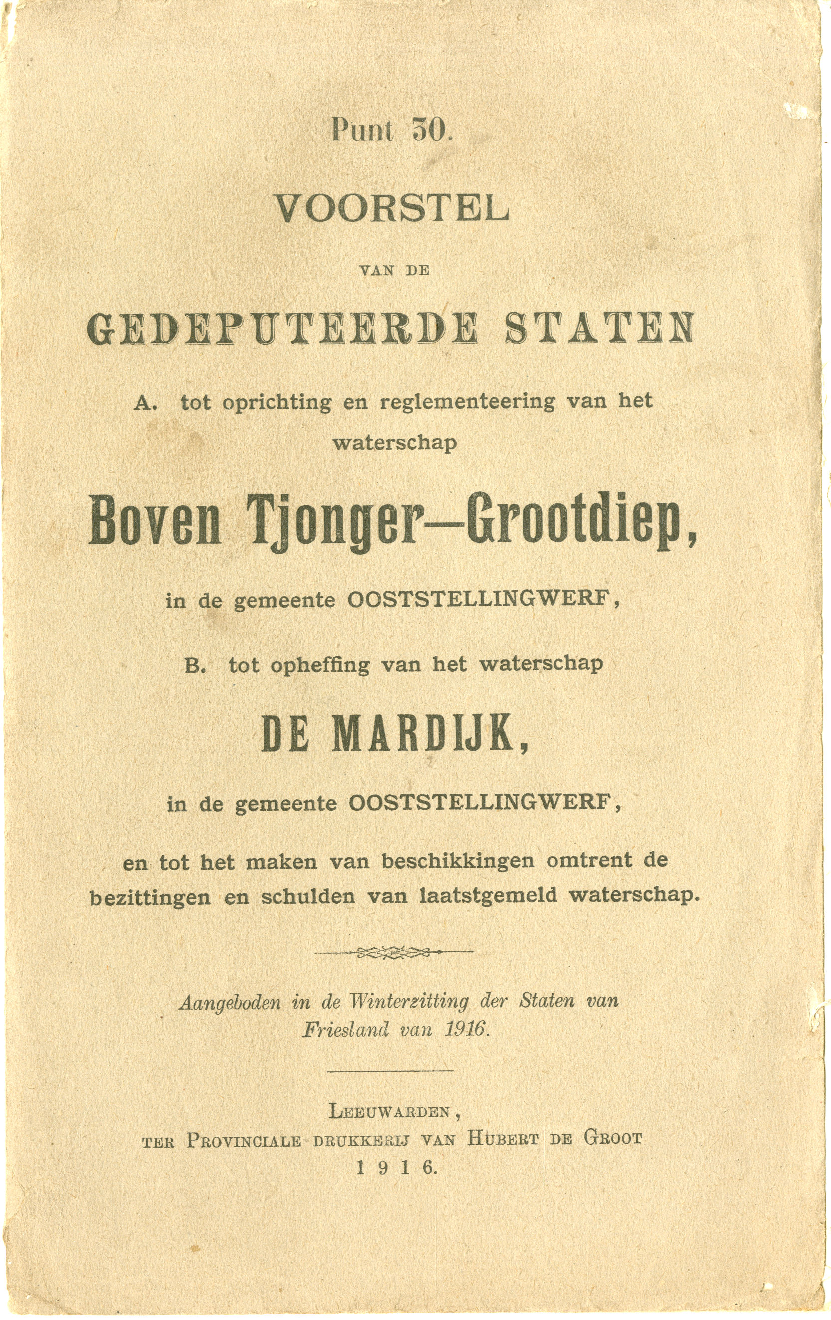 22-03-1916 Boven Tjonger-Gootdiep
